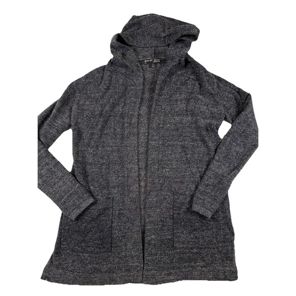 Barefoot Dreams Sweaters - Barefoot Dreams Womens XS CozyChic‎ Lite Carcoal Gray Resort Hooded Cardigan